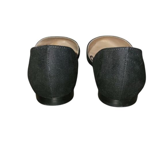 Isaac Mizrahi D'Orsay Black Suede Studded Pointed Toe Loafer Ballet Flats 7.5 - Picture 9 of 12